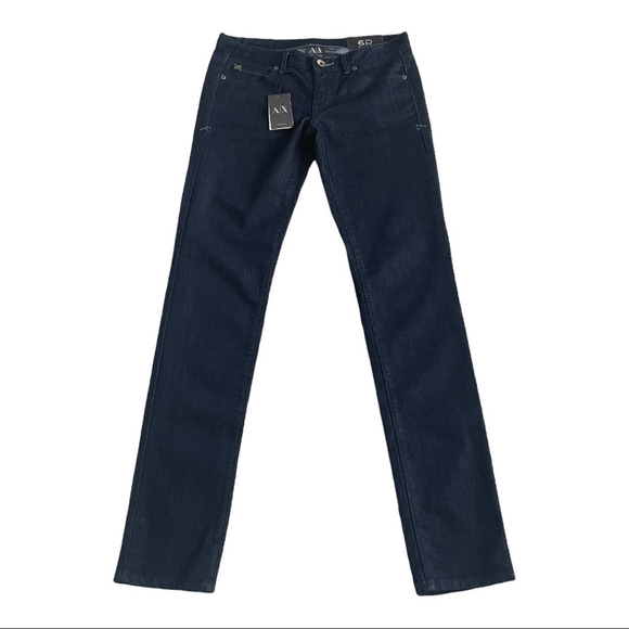 Denim Blue Jeans ARMANI EXCHANGE J11 Skinny Jeans Women Jeans Gold Element Jeans - Picture 2 of 7